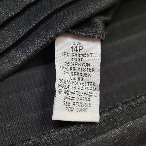 R&M Richards - SemiFormal - Black Tiered Skirt - Picture 6 of 10